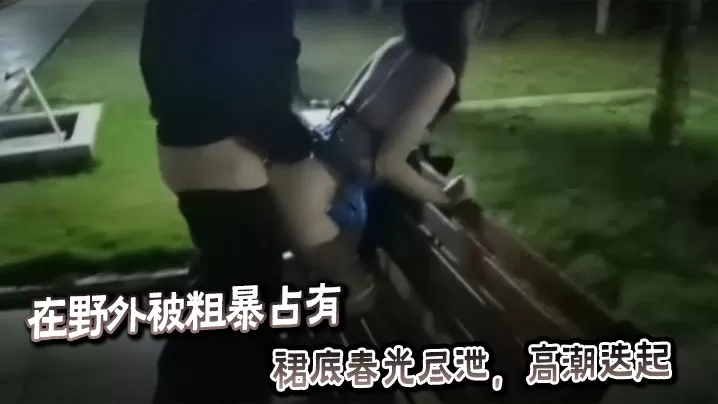 在野外被粗暴占有,裙底春光尽泄,高潮迭起。
